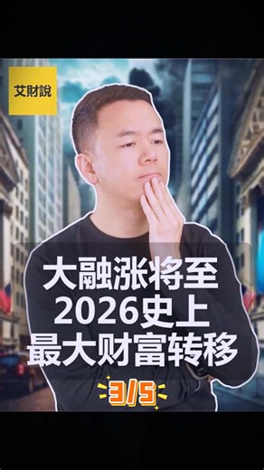 （3/5）2026金融大涨降至 史上最大财富转移 通胀、降息、股市新高、黄金暴涨、比特币跳水又反弹。真正的核心就一个#fyp #经济 #财经 #金融 #财富
