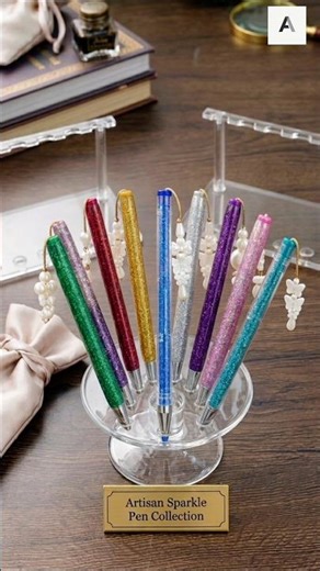 "DIY Glitter Pen Tutorial: Create a Stylish Charm Pen with Glitter and Thread".#easydiy #diypen #diy