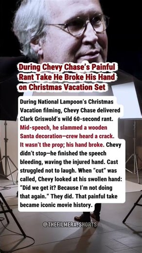 During Chevy Chase’s Painful Rant Take He Broke His Hand on Christmas Vacation Set