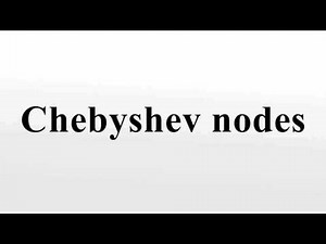 Chebyshev nodes