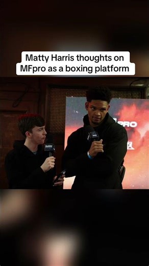 Matty Harris thoughts on MFpro as a boxing platform #interview #mattyharris