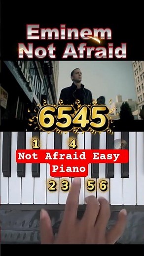 Eminem - Not Afraid Easy Piano tutorial #notafraid #eminem #pianotutorial