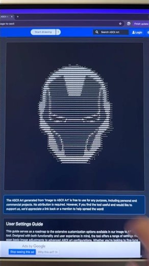 Turn almost any image into ascii art #productivity #ascii #asciiart