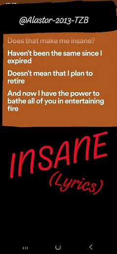 INSANE (lyrics)