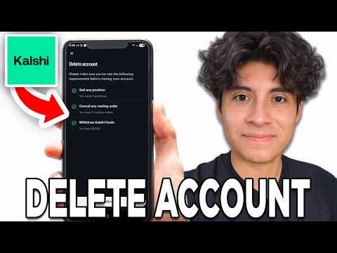 How To Delete Kalshi Account! - Tutorial