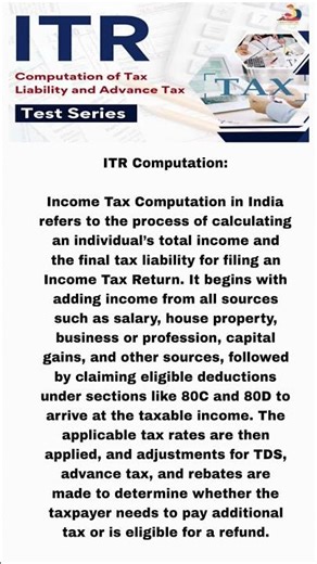 ITR Computation: How Income Tax is Calculated in India Step by Step