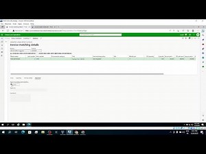 INVOICE MATCHING VALIDATION