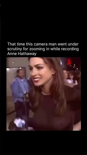 When Anne Hathaway was being filmed #watchintohistory #mediaethics #celebrityculture