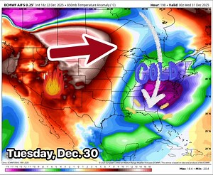 49K views · 216 reactions | With every passing model run, the blast of cold weather hitting next week looks more substantial. We could have a more than 40° difference in temperature from Sunday to Tuesday in Alabama. ️Sunday’s forecast high is 65°F ahead of this front. Monday? Falling to the 30s/40s. Tuesday morning? Upper 10s to lower 20s. | Jason Simpson | Facebook
