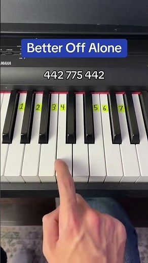 Better Off Alone Easy Piano Tutorial #easy #piano #tutorial