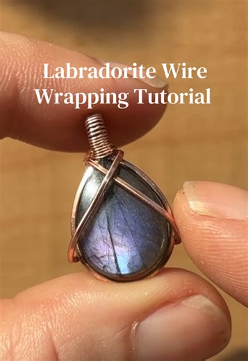 Labradorite Wire Wrapping Pendant Tutorial
