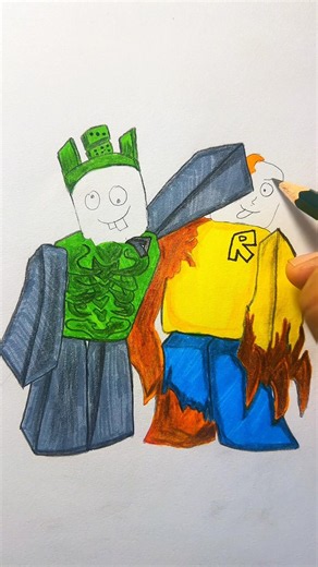 Drawing 1x1x1x1 angry x John doe #drawing #roblox #howtodraw #1x1x1x1 #art