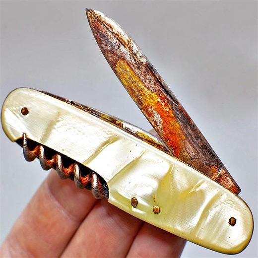 22K views · 274 reactions | Vintage Rusty Pocket Knife Restoration | DIY & Crafts USA | Facebook