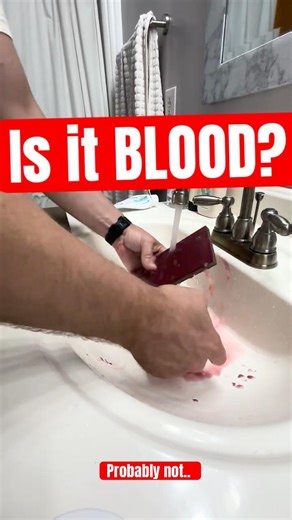 “This is not blood…” link to full video here! 👉 https://youtu.be/Ti5QM4KZexM