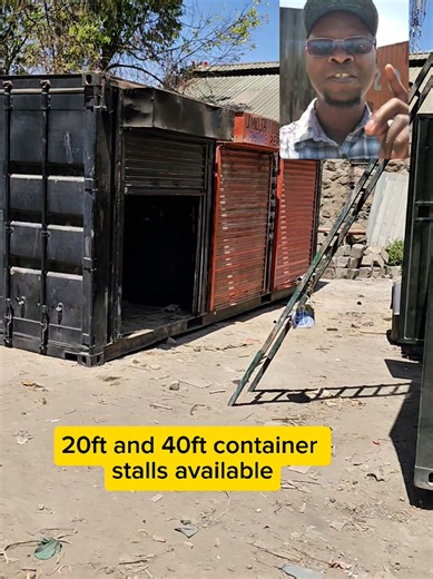Difference between a 20ft container stalls and 40ft container stalls. #containersbylitu #kenyantiktok🇰🇪 #containerfabrication