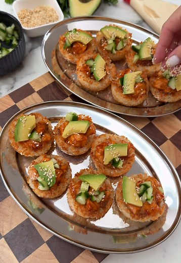 Crispy Salmon Rice Cups Recipe — Easy Sushi Bites