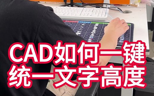 CAD如何一键调整文字高度？