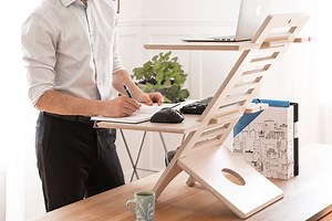 The DeskStand delivers an adjustable standing desk experience without a new desk