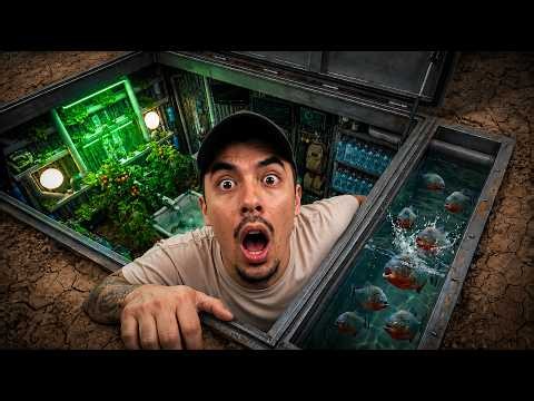 I CREATED A SECRET MINI FARM IN MY BUNKER