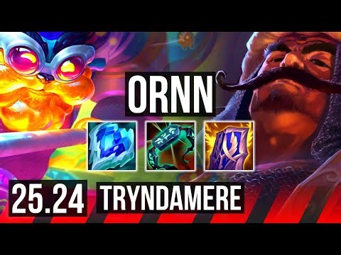 ORNN vs TRYNDAMERE (TOP) | Good KDA: 9/1/24, 40K damage | EUW Diamond | 25.24