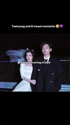 Taehyung and IU sweet moments 🥺💜 #bts #shorts #iu