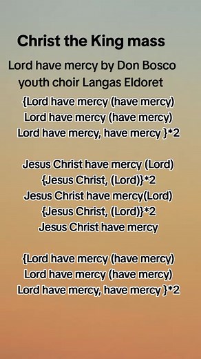 Lord Have Mercy - Catholic Lyrics Song by Don Bosco Youth Choir