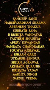 SSIPMT Raipur Another Milestone Out Of 84 Students 49 Students Got Selected At TCS ( TATA Consultancy Service ) SSIPMT Raipur brings you 2500 placements, 500 company visits, and 5 Centres of Excellence With a ₹42 LPA highest package, we’re not just offering degrees, we’re building careers. 📍Your future starts here. ✅ Registration Open — Apply Now! 📞 9522219177 | 8878444000 🌐 www.ssipmt.edu.in | Shri Shankaracharya Institute of Professional Management and Technology