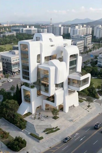 🗿✨ WHEN BUILDINGS BECOME SCULPTUREWitness architecture carved by algorithms