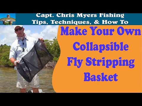 How to Make a fly fishing stripping basket (cheap & collapsible)