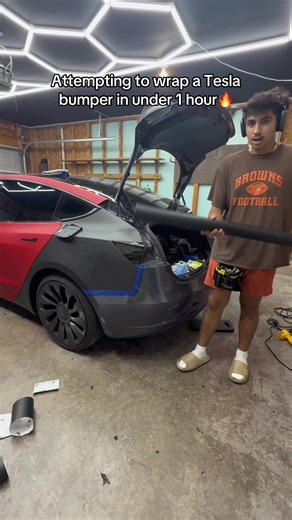 Tesla Bumper Wrap Attempt in Under One Hour