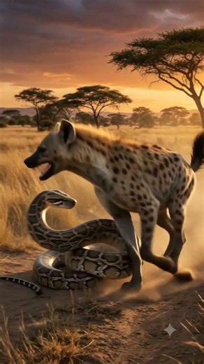 Hyena vs African Rock Python 🐍 | Epic Survival Battle | Wildlife Documentary 4K