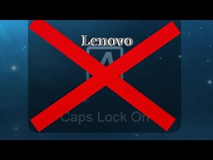 How to disable Lenovo "Caps Lock" notification...