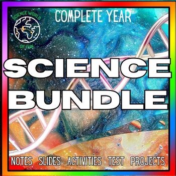 Science Curriculum Full Year Unit Bundle - Lessons, Labs, Assessments NGSS