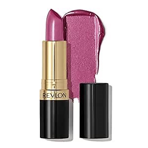 Revlon Super Lustrous Lipstick, Creamy Formula For Soft, Fuller-Looking Lips, Moisturized Feel, 625 Iced Amethyst, 0.15 oz