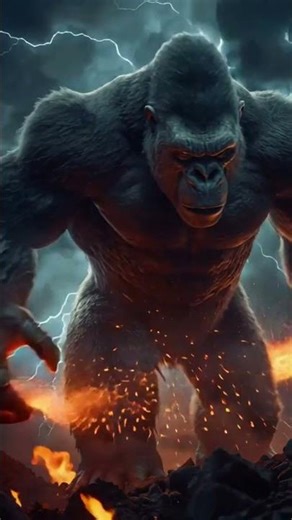 Reptilian predator creatures theSkullcrawlers attack Kong.#story#kongskullisland#movie#shorts