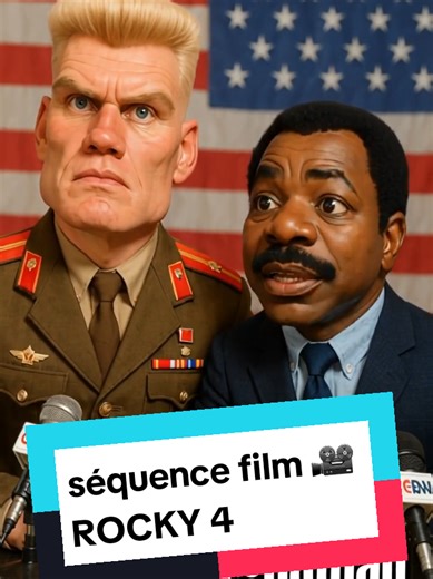 séquence film 🎥 : ROCKY 4 (1985) avec sylvester stallone, carl weathers et Dolph lundgren #silvesterstallone #rocky #fyp #caricature #animation