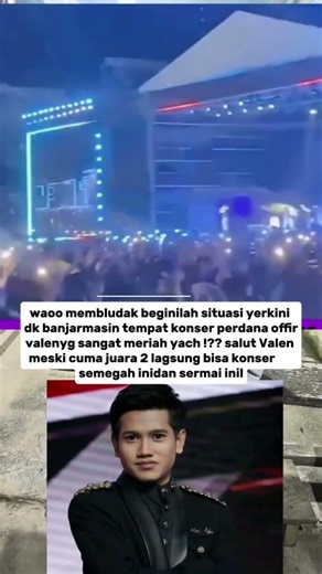 wao keren konser perdana Valen Banjarmasin semeriah ini#dangdutakademi #d7#valen #lestikejora#viral
