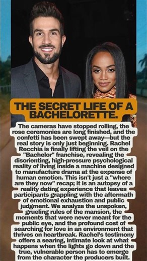 Rachel Recchia’s UNTOLD Truth About The Bachelor 🌹 #RachelRecchia