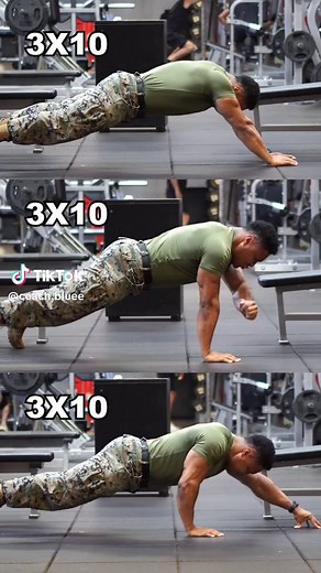 Push-up strength builder 💪🏽 Build the strength to: Do more pushups ✅ Push-up endurance ✅ One arm push-up progression ✅ Body weight control ✅ Tag a friend that needs to try this 🙌🏽🙌🏽 Thank you for always supporting 🙏🏽 Let’s work 3 sets of each 10 reps or 10 each side 📝 #pushup #pushupchallenge #pushupseveryday #bodyweightworkout #bodyweight #calisthenics #athomeworkouts #homeworkout #militaryfitness