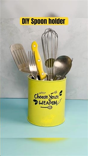 DIY Spoon Holder | diy kitchen storage | craft explosion #shorts #youtubeshorts