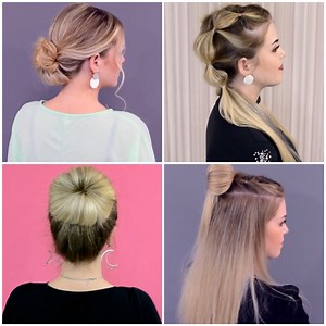 3.6M views · 73K reactions | 6 easy, quick & stunning hairstyles! | MetDaan Makeup | Facebook