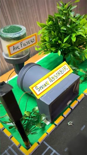 Air Pollution Control DIY Kit | School Project Working Model | Komodo Craft #Shorts