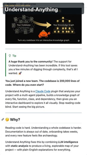 Understand Anything Maps Codebases as Knowledge Graphs #ai #opensource #github