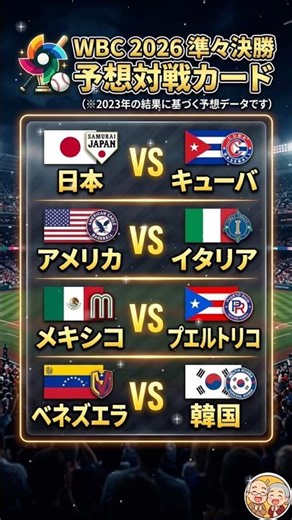 2026年WBC準々決勝！侍ジャパンの対戦相手は？注目の対戦カード大予想 ⚾️