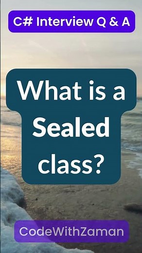 C# Sealed Class Explained | Beginner to Advanced Guide #programming #coding #oop