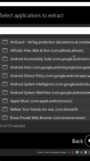 Mobile Application Data Forensics using Mobiledit Part 2 #shortvideo #youtubeshorts