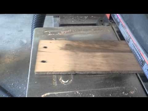 Planing pallet wood with the Ridgid R4331 planer