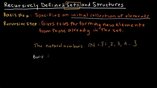 Discrete Math - 5.3.1 Revisiting Recursive Definitions