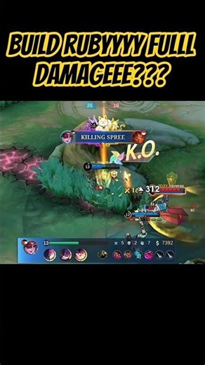 NYOBA BUILD FULL DAMAGE RUBYYYY AUTO RATA | BUILD DAMAGE RUBY 2025 #mobilelegends #mlbb #viral