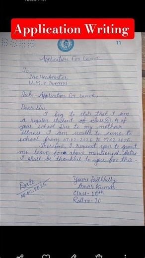 Application Writing || Letter Writing || How to write an application || How to write a letter#short